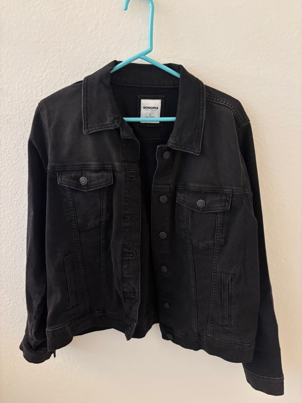 Sonoma Black Washed Denim Jacket